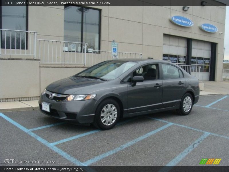 Polished Metal Metallic / Gray 2010 Honda Civic DX-VP Sedan