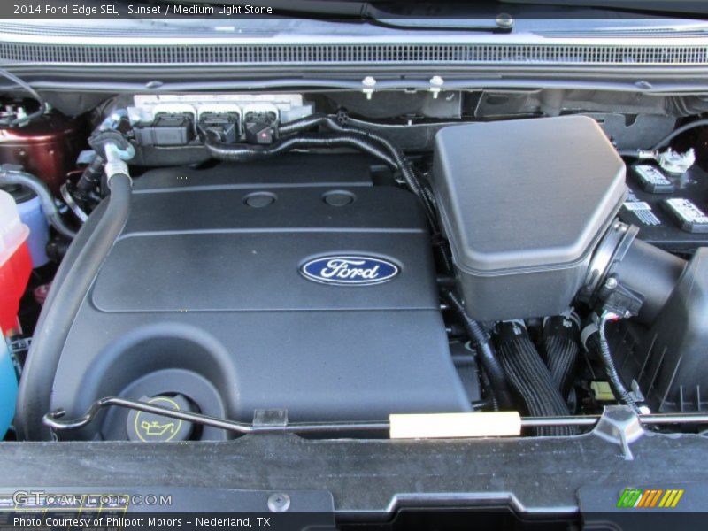 Sunset / Medium Light Stone 2014 Ford Edge SEL
