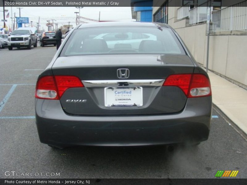 Polished Metal Metallic / Gray 2010 Honda Civic DX-VP Sedan