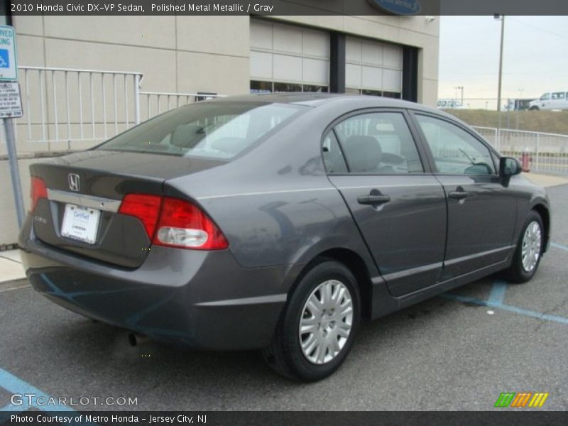 Polished Metal Metallic / Gray 2010 Honda Civic DX-VP Sedan