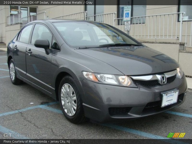 Polished Metal Metallic / Gray 2010 Honda Civic DX-VP Sedan