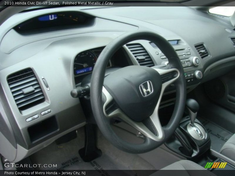 Polished Metal Metallic / Gray 2010 Honda Civic DX-VP Sedan