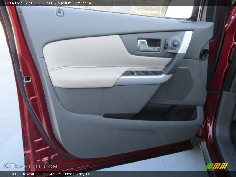 Sunset / Medium Light Stone 2014 Ford Edge SEL
