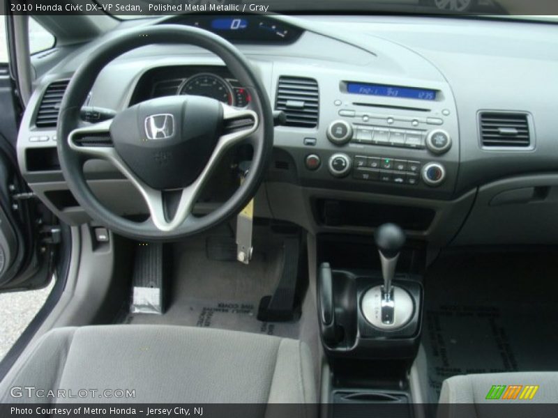 Polished Metal Metallic / Gray 2010 Honda Civic DX-VP Sedan