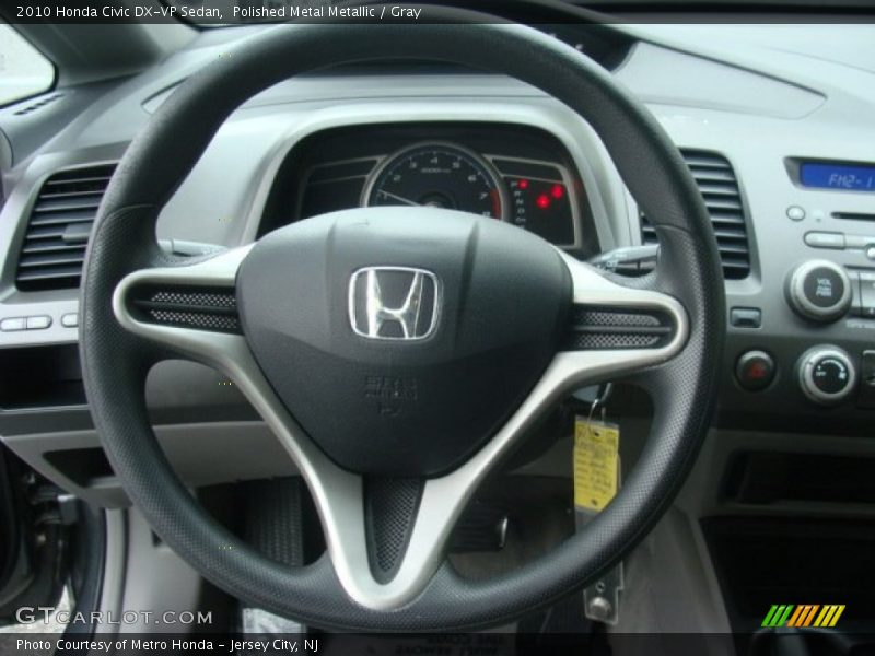 Polished Metal Metallic / Gray 2010 Honda Civic DX-VP Sedan