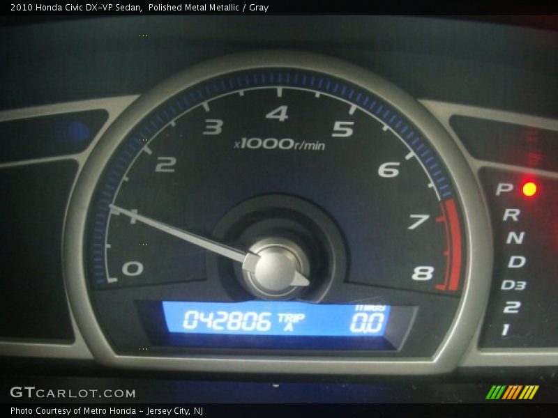 Polished Metal Metallic / Gray 2010 Honda Civic DX-VP Sedan