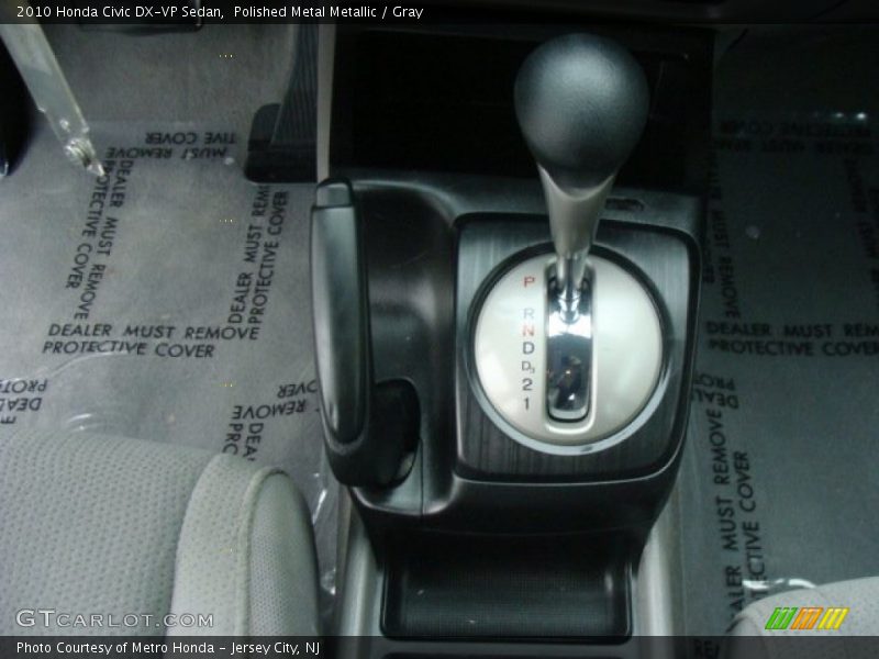 Polished Metal Metallic / Gray 2010 Honda Civic DX-VP Sedan