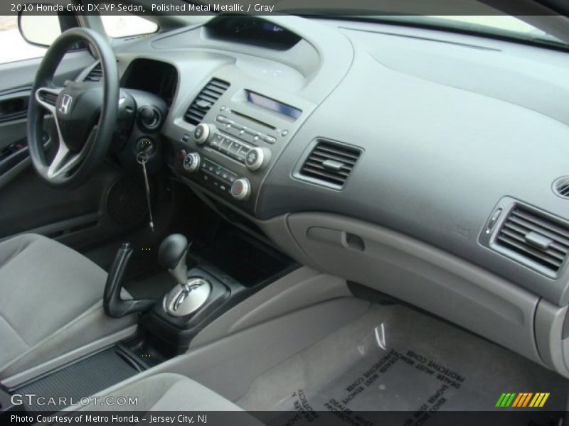 Polished Metal Metallic / Gray 2010 Honda Civic DX-VP Sedan