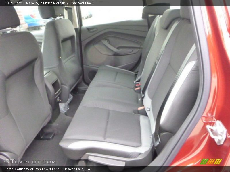 Sunset Metallic / Charcoal Black 2015 Ford Escape S