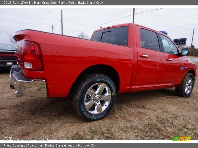 Flame Red / Black/Diesel Gray 2015 Ram 1500 Big Horn Crew Cab