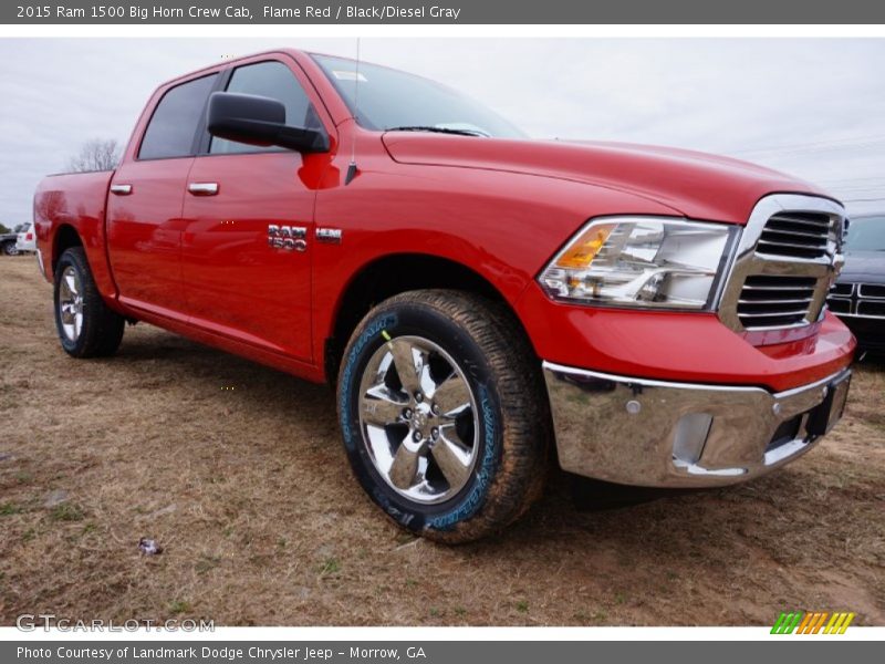 Front 3/4 View of 2015 1500 Big Horn Crew Cab