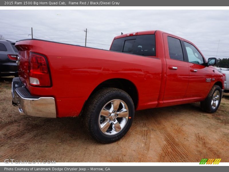 Flame Red / Black/Diesel Gray 2015 Ram 1500 Big Horn Quad Cab