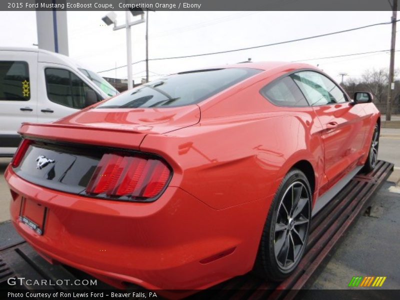 Competition Orange / Ebony 2015 Ford Mustang EcoBoost Coupe