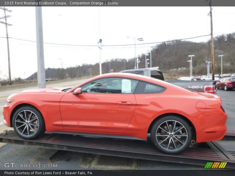 Competition Orange / Ebony 2015 Ford Mustang EcoBoost Coupe