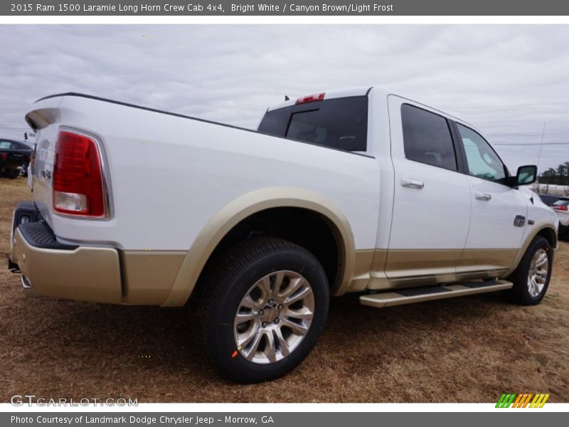 Bright White / Canyon Brown/Light Frost 2015 Ram 1500 Laramie Long Horn Crew Cab 4x4