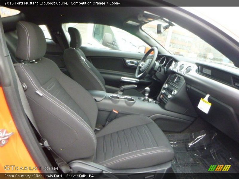 Competition Orange / Ebony 2015 Ford Mustang EcoBoost Coupe