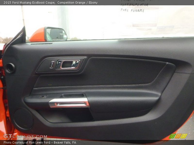 Competition Orange / Ebony 2015 Ford Mustang EcoBoost Coupe