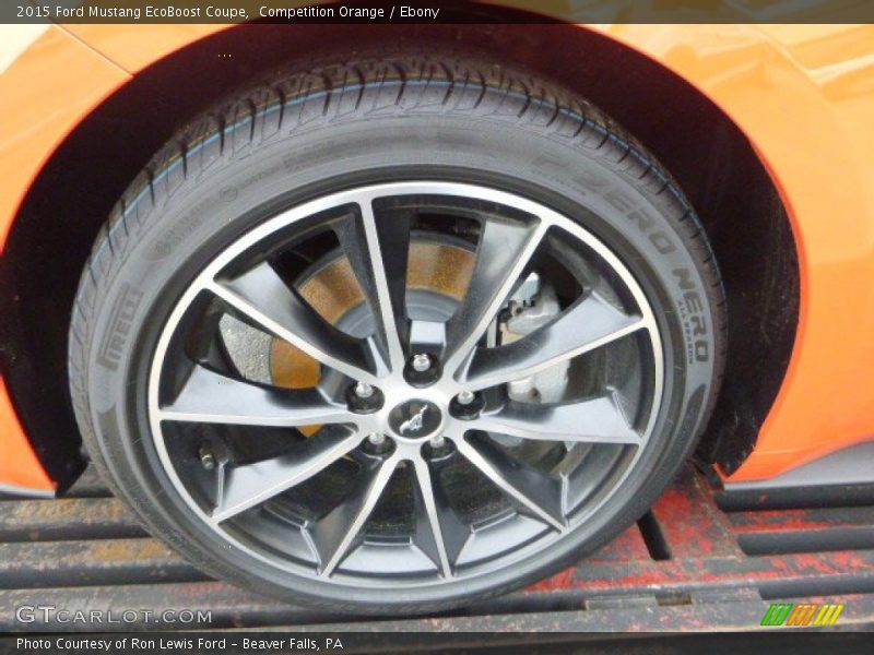 Competition Orange / Ebony 2015 Ford Mustang EcoBoost Coupe