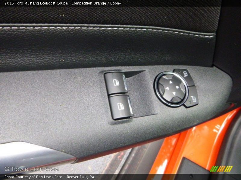 Competition Orange / Ebony 2015 Ford Mustang EcoBoost Coupe