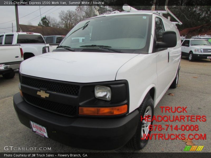 Summit White / Neutral 2010 Chevrolet Express 1500 Work Van