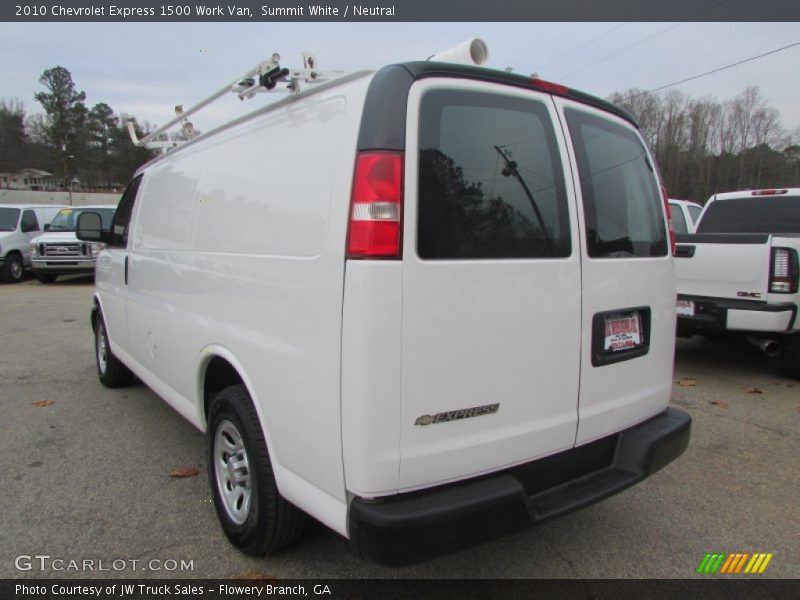 Summit White / Neutral 2010 Chevrolet Express 1500 Work Van