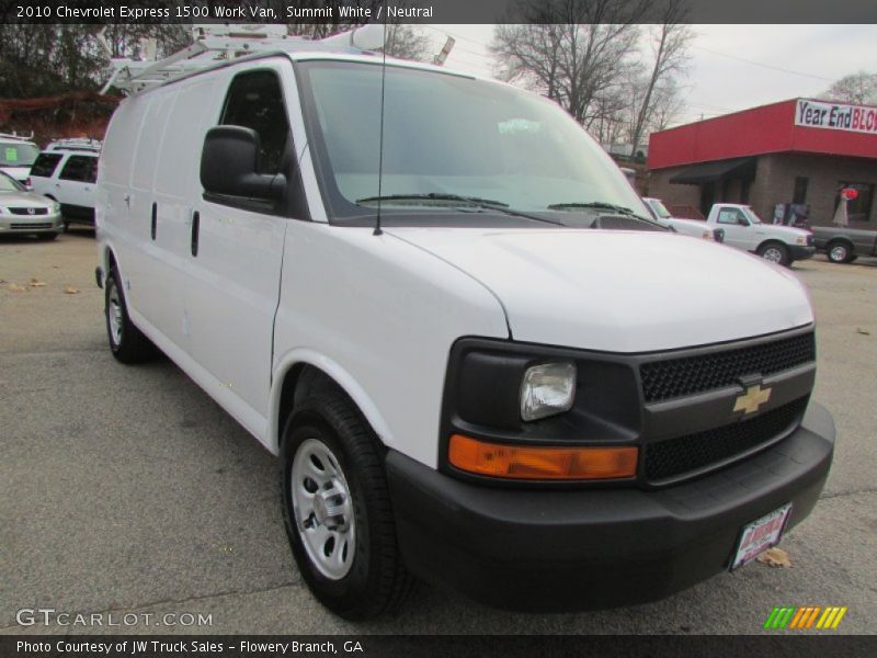 Summit White / Neutral 2010 Chevrolet Express 1500 Work Van