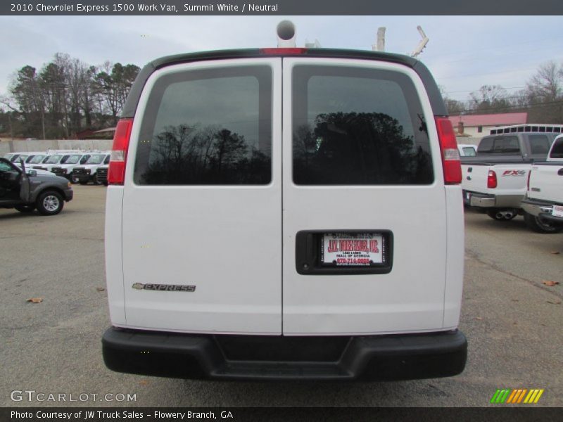 Summit White / Neutral 2010 Chevrolet Express 1500 Work Van