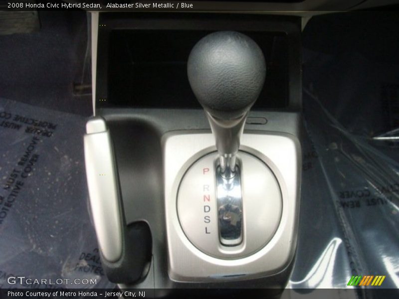 Alabaster Silver Metallic / Blue 2008 Honda Civic Hybrid Sedan