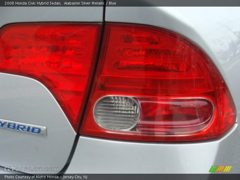 Alabaster Silver Metallic / Blue 2008 Honda Civic Hybrid Sedan