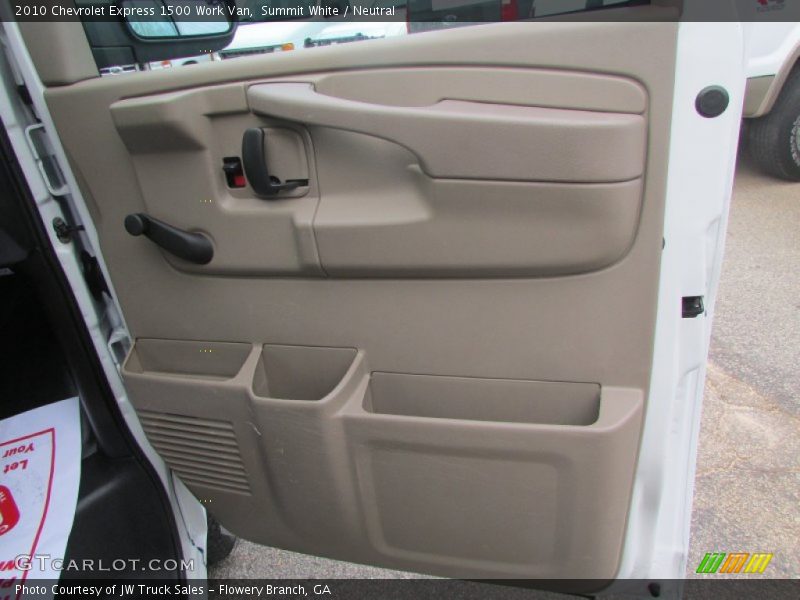 Summit White / Neutral 2010 Chevrolet Express 1500 Work Van