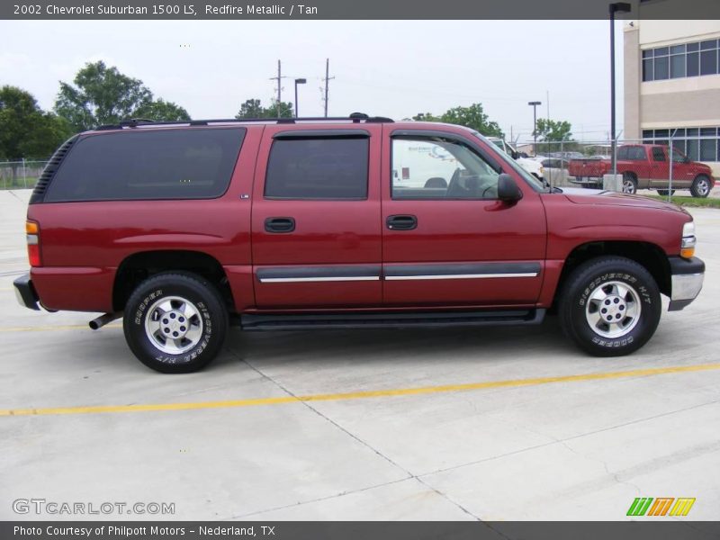 Redfire Metallic / Tan 2002 Chevrolet Suburban 1500 LS
