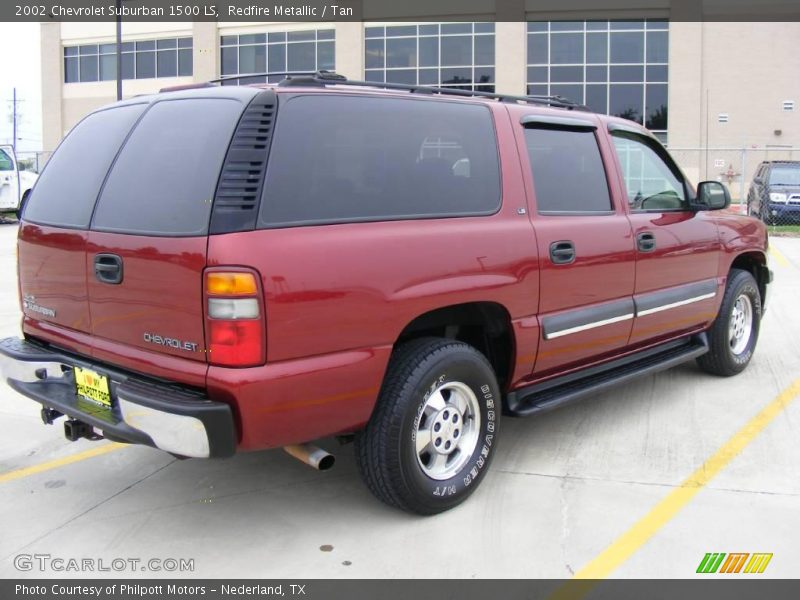 Redfire Metallic / Tan 2002 Chevrolet Suburban 1500 LS