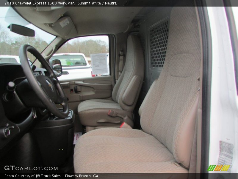 Summit White / Neutral 2010 Chevrolet Express 1500 Work Van