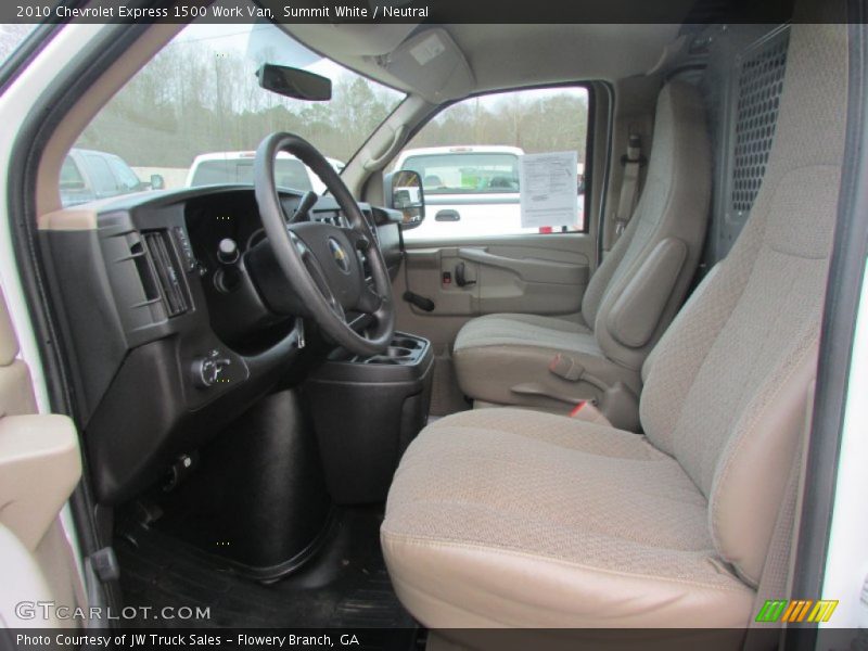 Summit White / Neutral 2010 Chevrolet Express 1500 Work Van