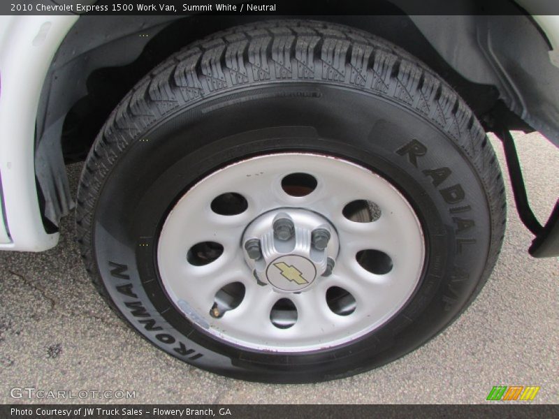 Summit White / Neutral 2010 Chevrolet Express 1500 Work Van