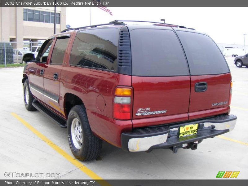 Redfire Metallic / Tan 2002 Chevrolet Suburban 1500 LS