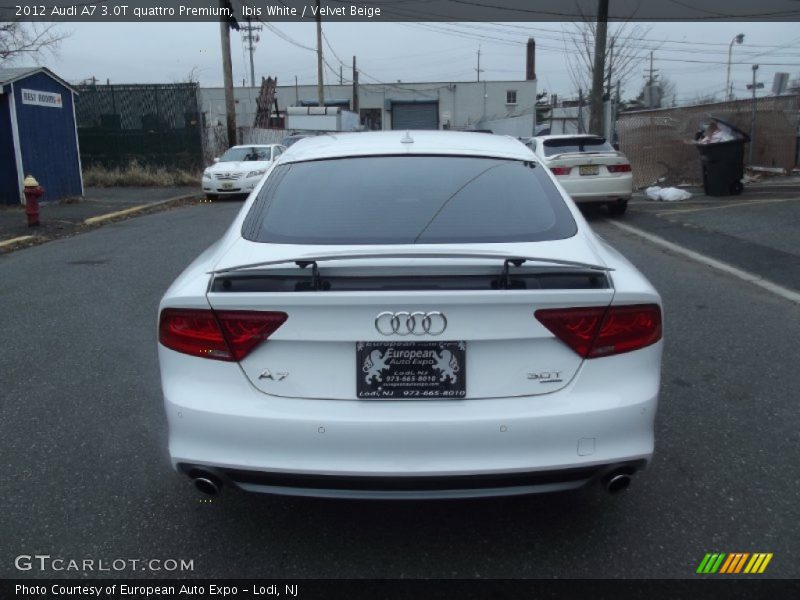 Ibis White / Velvet Beige 2012 Audi A7 3.0T quattro Premium