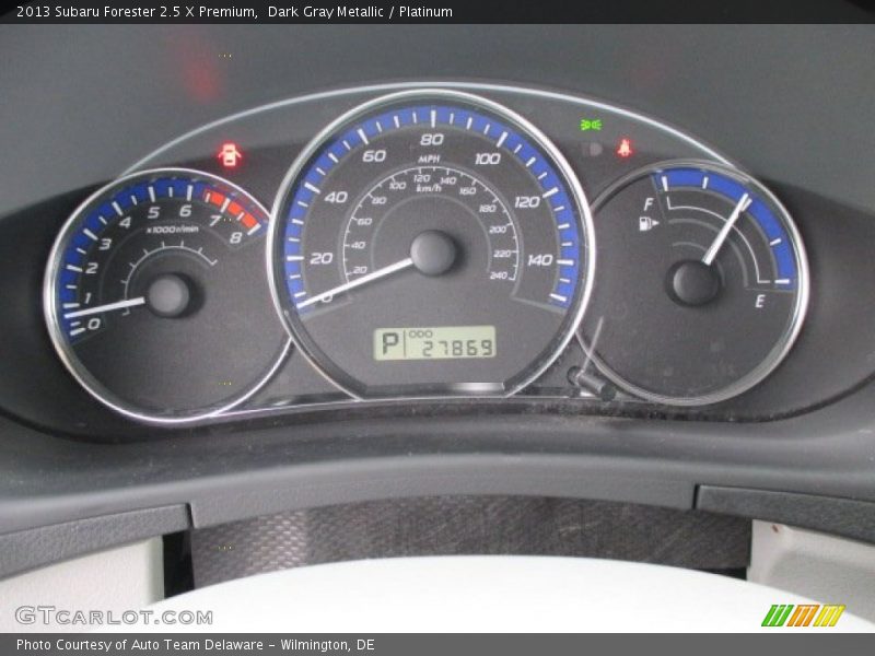Dark Gray Metallic / Platinum 2013 Subaru Forester 2.5 X Premium