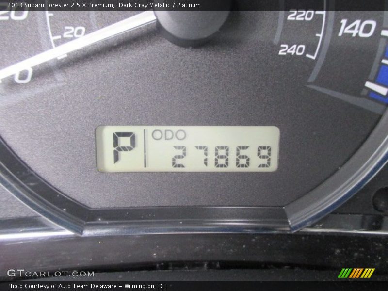 Dark Gray Metallic / Platinum 2013 Subaru Forester 2.5 X Premium