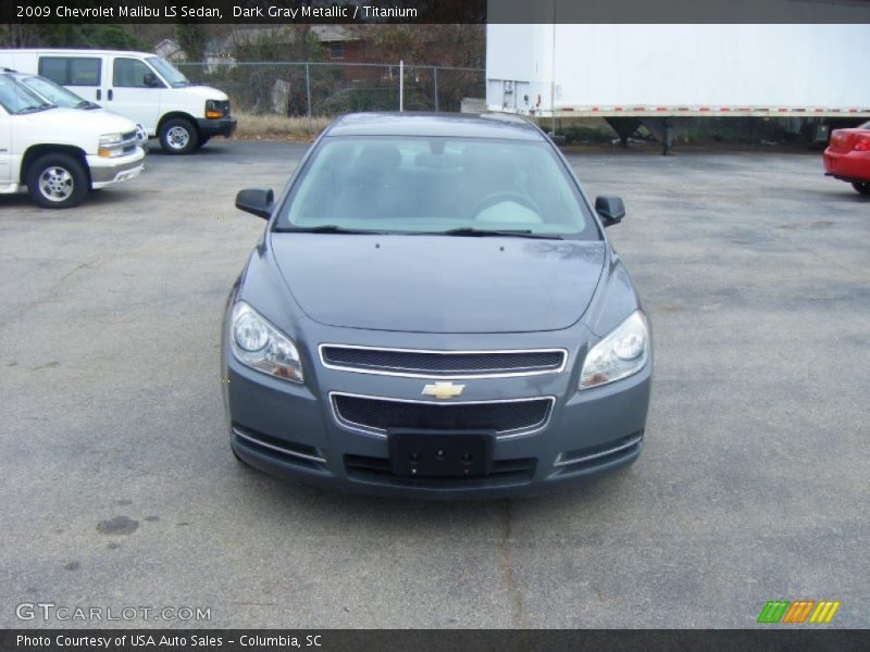 Dark Gray Metallic / Titanium 2009 Chevrolet Malibu LS Sedan