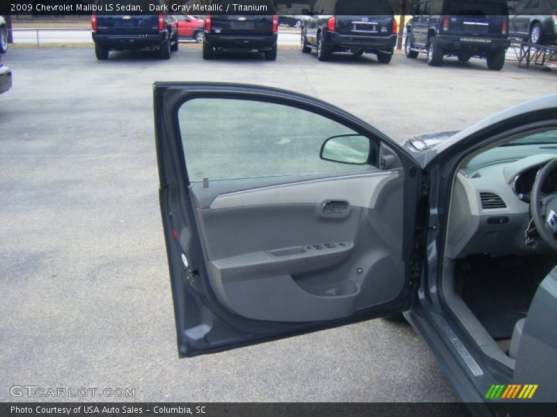 Dark Gray Metallic / Titanium 2009 Chevrolet Malibu LS Sedan