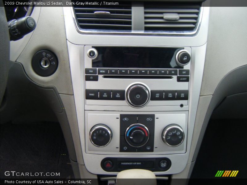 Dark Gray Metallic / Titanium 2009 Chevrolet Malibu LS Sedan