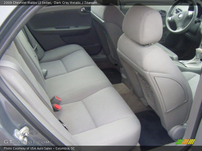 Dark Gray Metallic / Titanium 2009 Chevrolet Malibu LS Sedan