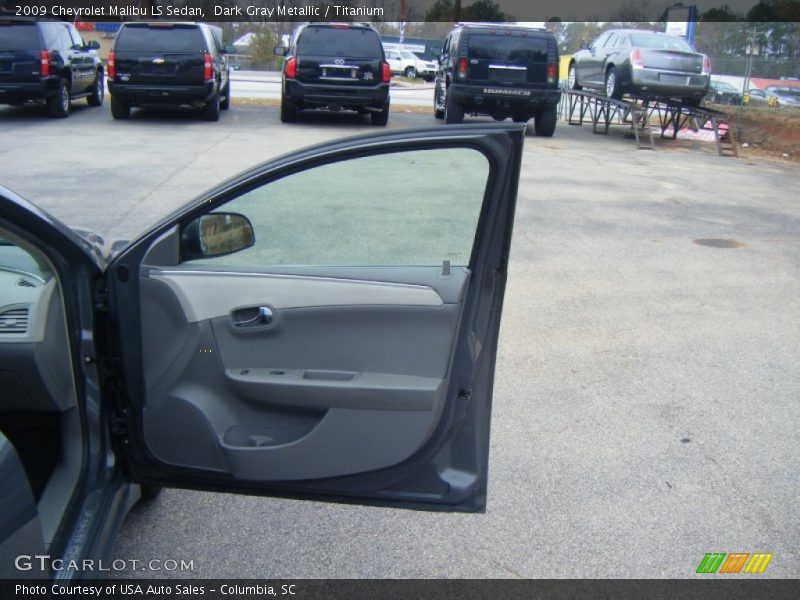 Dark Gray Metallic / Titanium 2009 Chevrolet Malibu LS Sedan