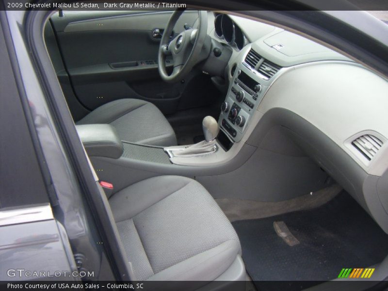 Dark Gray Metallic / Titanium 2009 Chevrolet Malibu LS Sedan