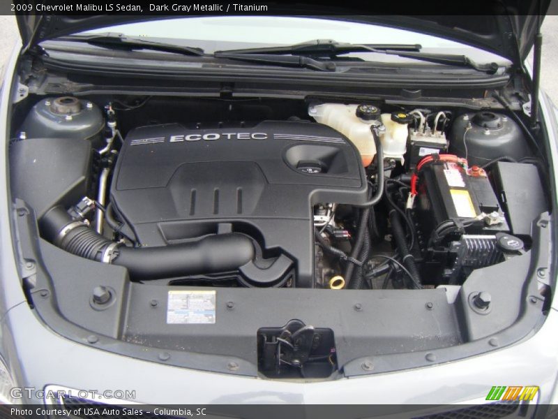 Dark Gray Metallic / Titanium 2009 Chevrolet Malibu LS Sedan
