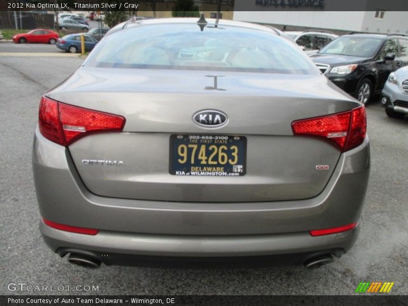 Titanium Silver / Gray 2012 Kia Optima LX