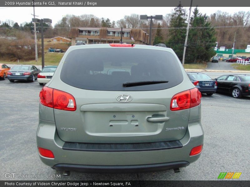 Natural Khaki / Beige 2009 Hyundai Santa Fe GLS