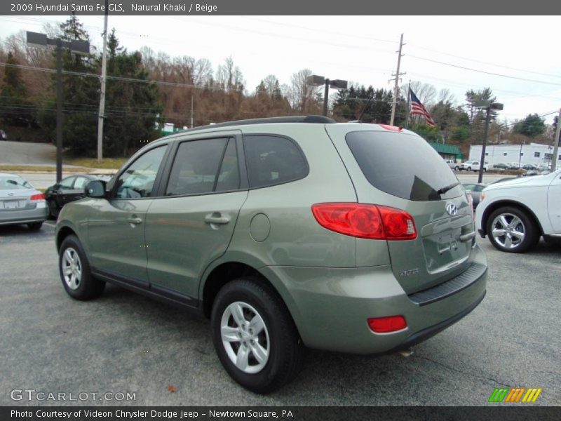 Natural Khaki / Beige 2009 Hyundai Santa Fe GLS