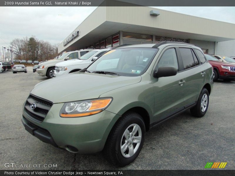 Natural Khaki / Beige 2009 Hyundai Santa Fe GLS